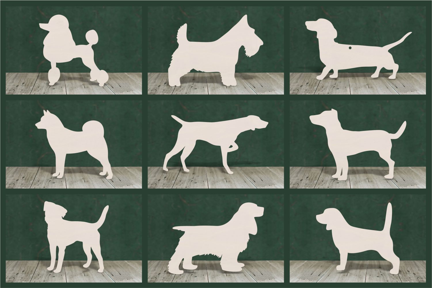 Dog shapes - Plywood