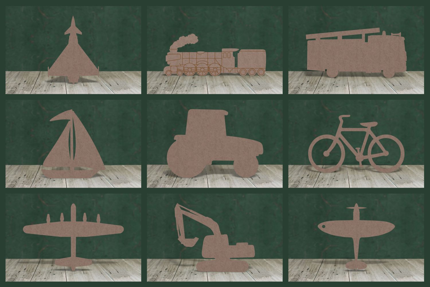 Vehicles and Transport - 2mm MDF