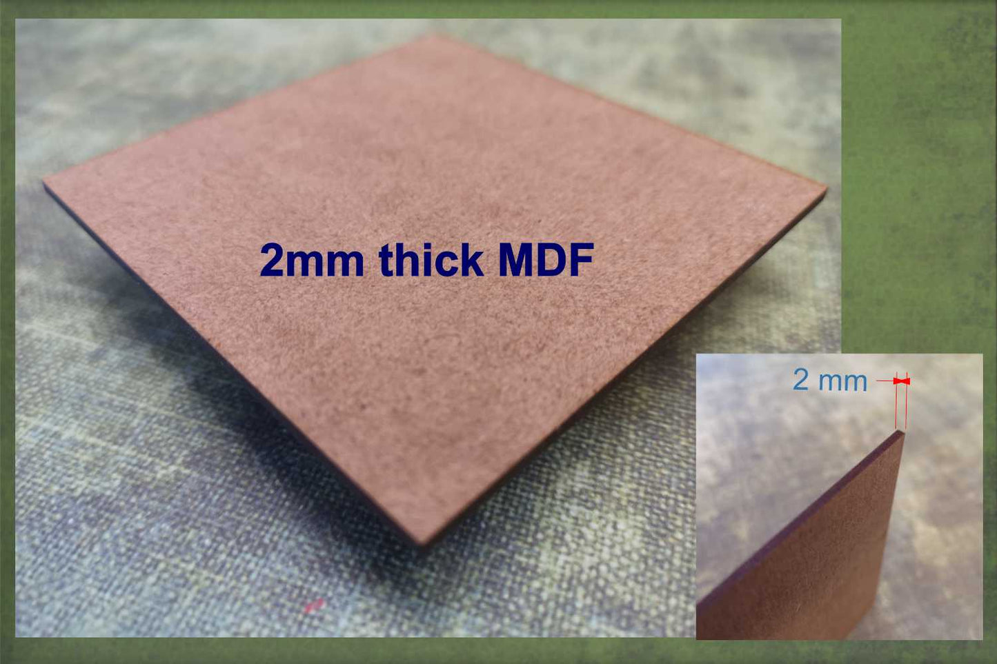 Dolphin blank - 2mm thick MDF