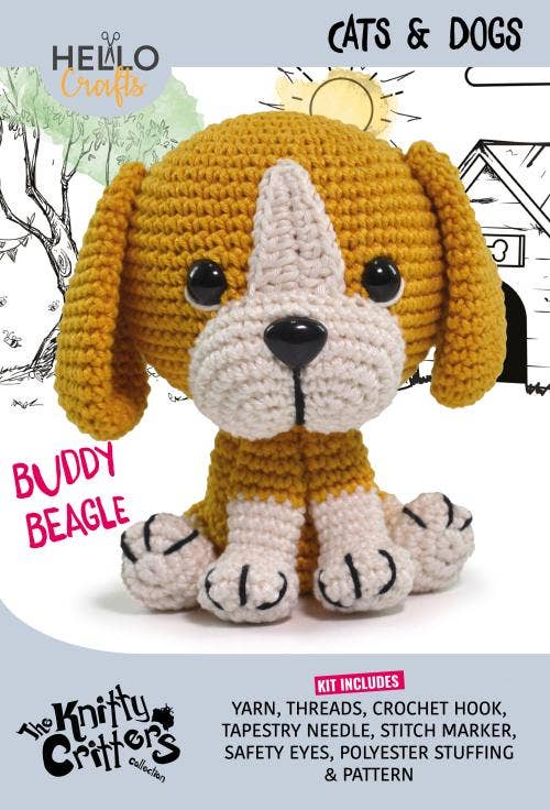 Knitty Critters - Pets - Buddy Beagle