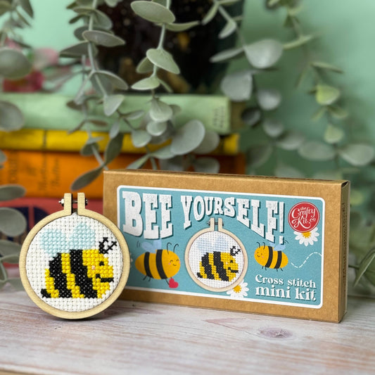 'Bee Yourself!' Mini Matchbox Cross Stitch Kit