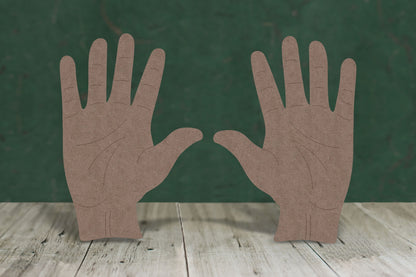 Hand with etched detail (includes left and right) - 2mm MDF