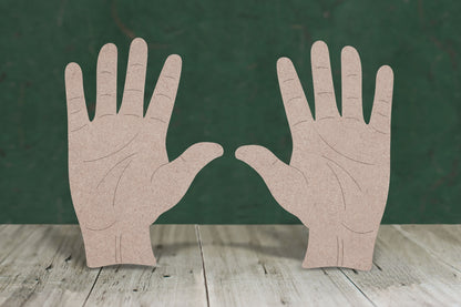 Hand with etched detail (includes left and right) - 3mm MDF