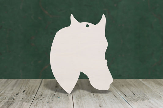 Horse head shape (plain) - 4mm Plywood