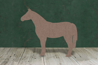 Horse standing - wooden craft shape - 2mm MDF