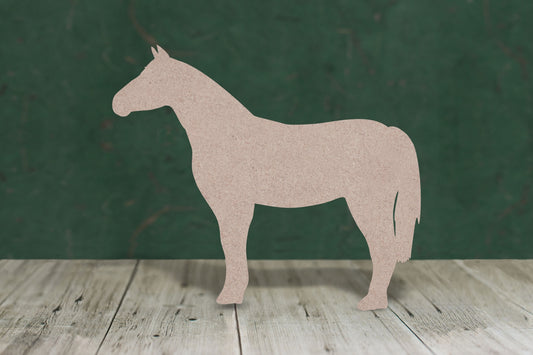 Horse standing - wooden craft blank - 3mm MDF