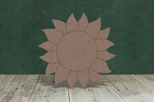 Flower sunflower - wooden craft shape - 2mm MDF