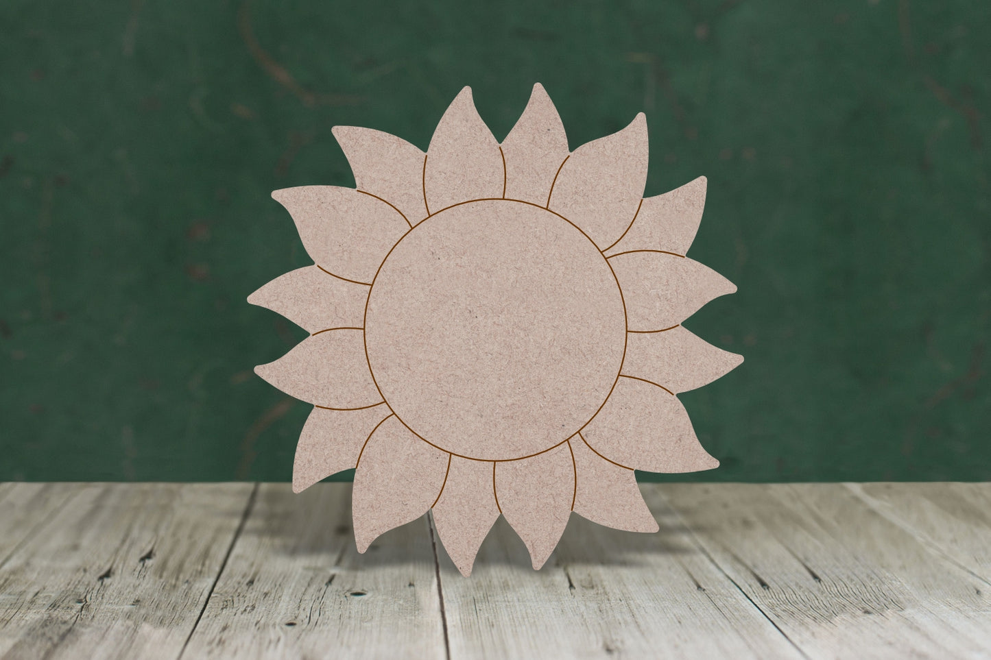 Flower sunflower - wooden craft shape - 3mm MDF