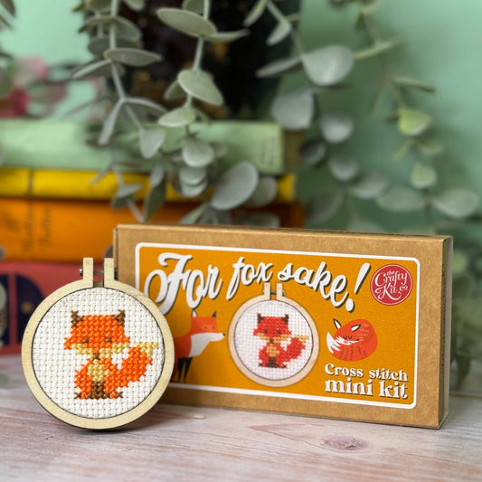 'For Fox Sake!' Mini Matchbox Cross Stitch Kit