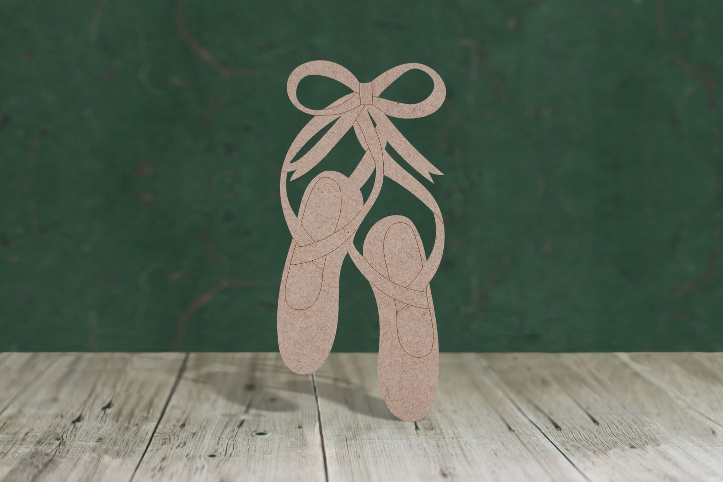 Ballet shoe - wooden craft blank - 3mm MDF