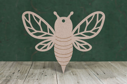 Bee with cutouts - wooden craft blank - 3mm MDF