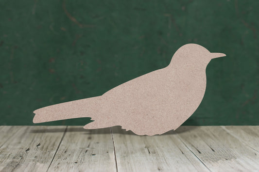 Blackbird no legs - wooden craft shape - 3mm MDF