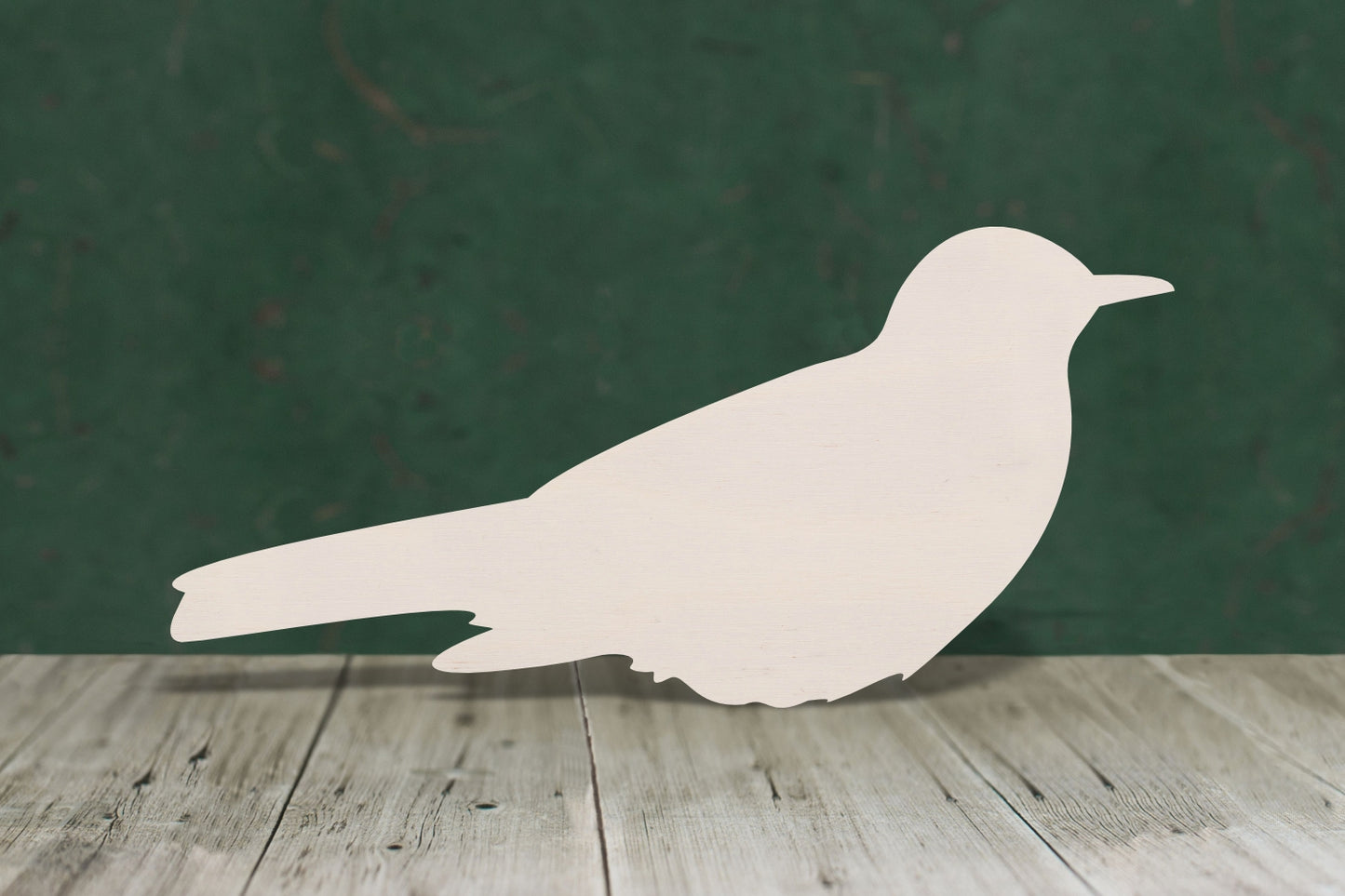 Blackbird no legs wooden craft blank - plywood