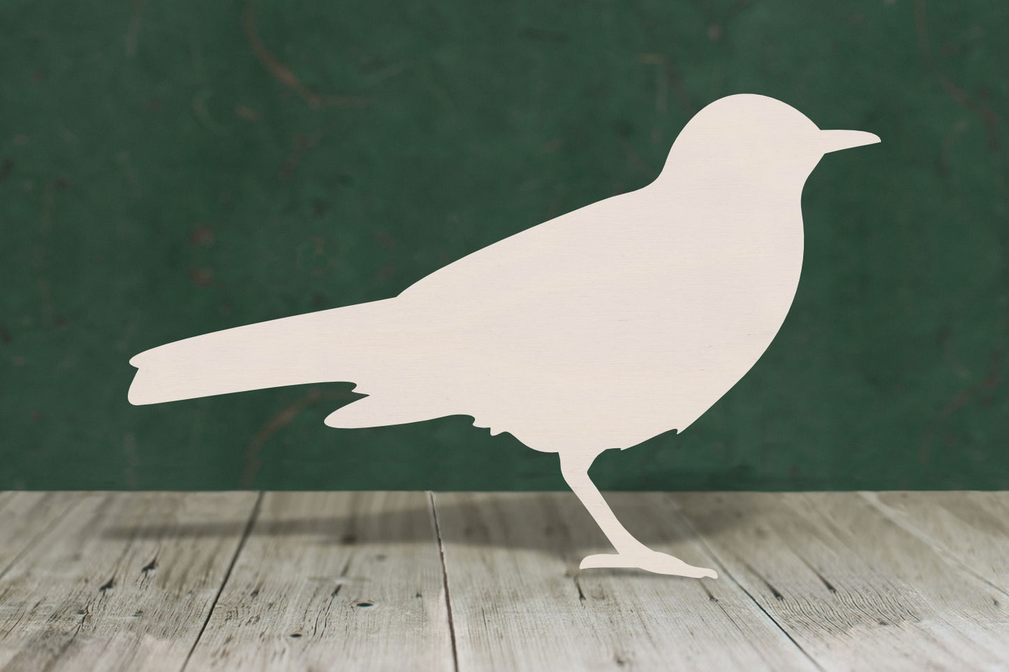 blackbird with legs wooden craft blank - plywood