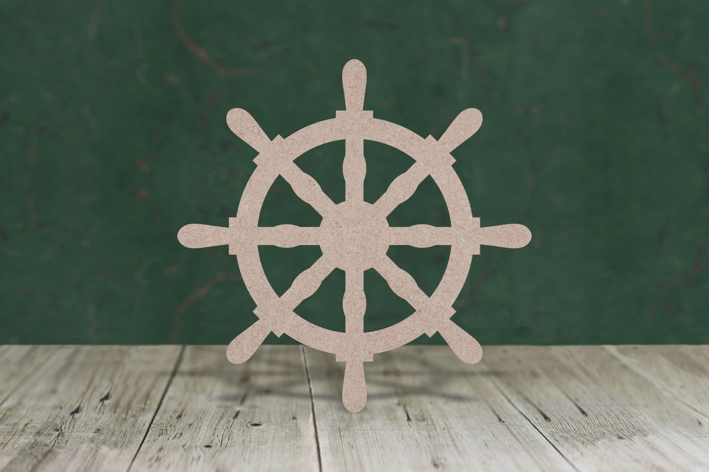 Boat wheel - wooden craft cut-out - 3mm MDF