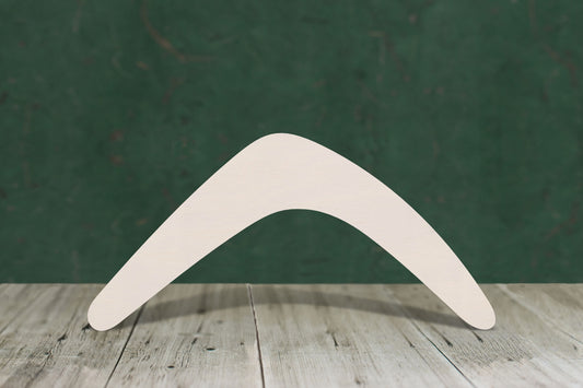 Boomerang wooden craft cut out - plywood