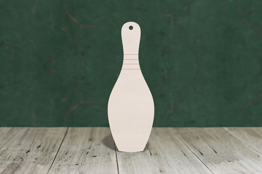 Bowling pin wooden craft cut out - plywood