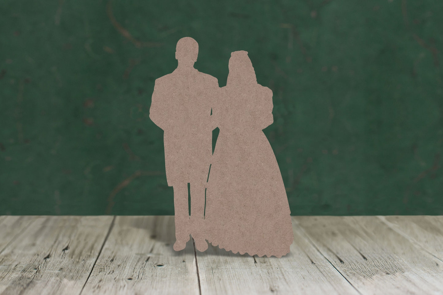 Bride and groom - wooden craft blank - 2mm MDF