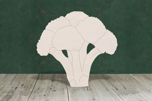 Broccoli wooden craft blank - plywood