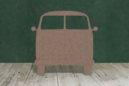 Camper front view etched - wooden craft blank - 2mm MDF