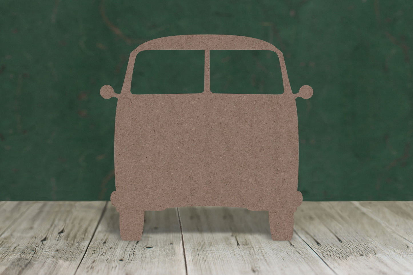 Camper front view - wooden craft cut-out - 2mm MDF