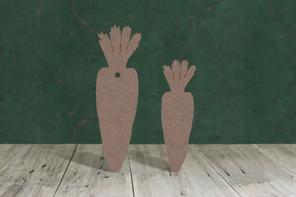 Carrot - wooden craft blank - 2mm MDF