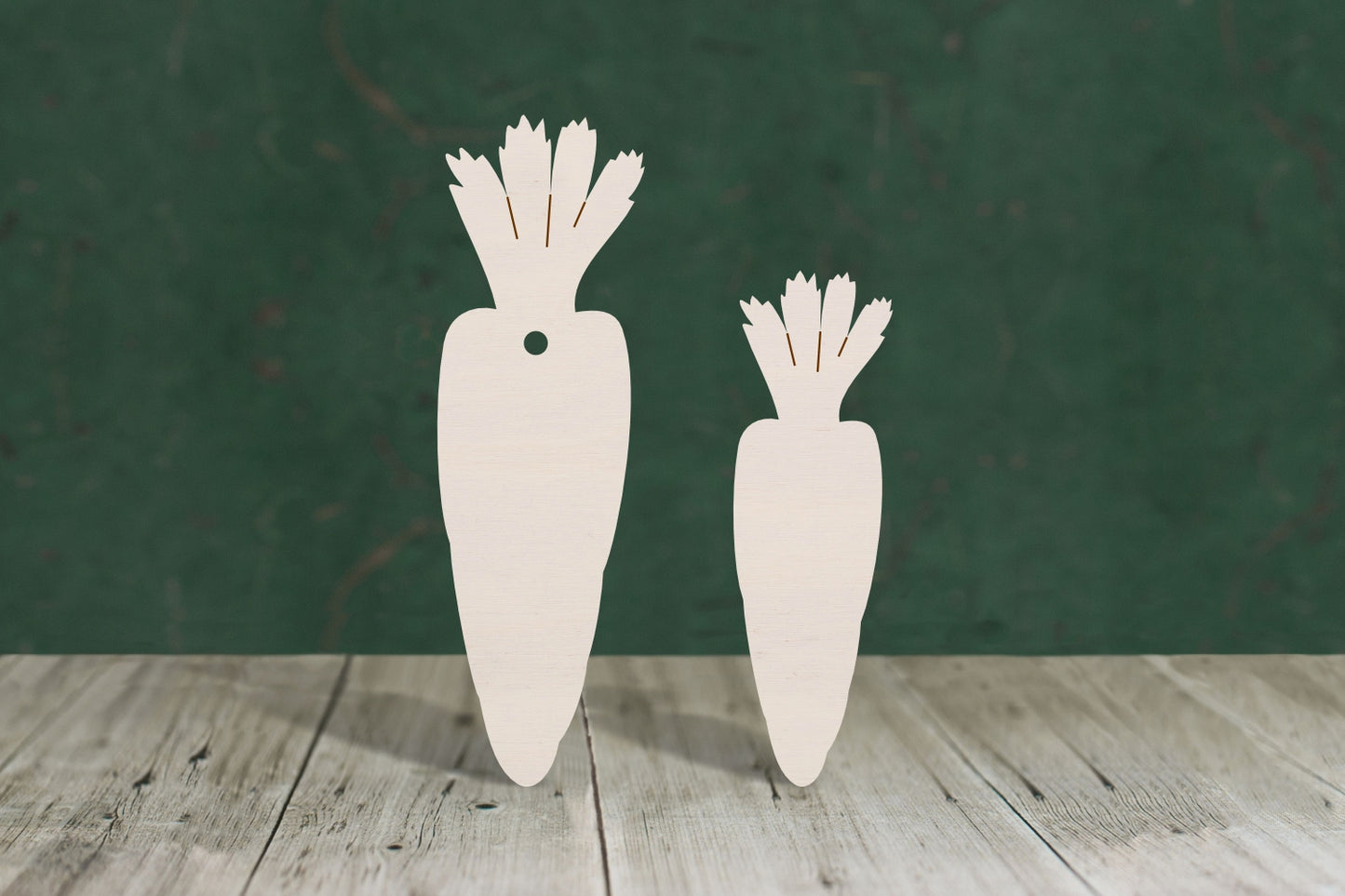 Carrot wooden craft blank - plywood