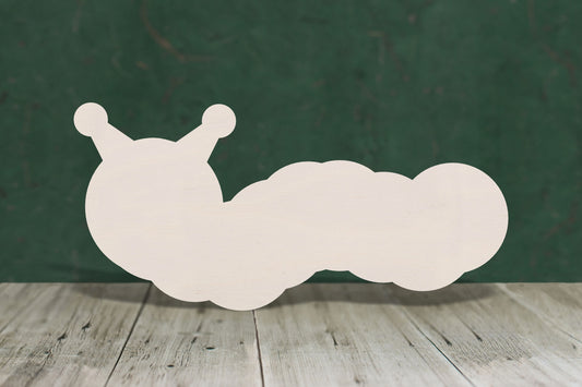 Caterpillar wooden craft blank - plywood