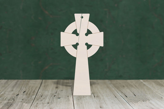 Celtic cross blank for crafts - plywood