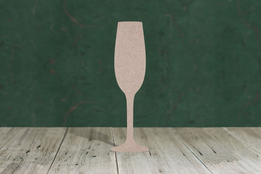 Champagne glass - wooden craft shape - 3mm MDF