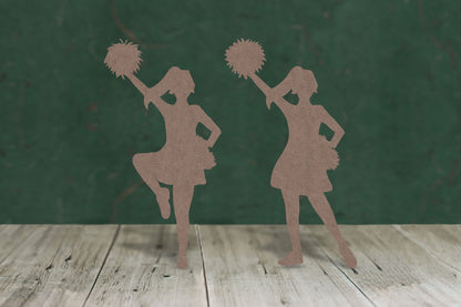 Cheerleader - wooden craft shape - 2mm MDF