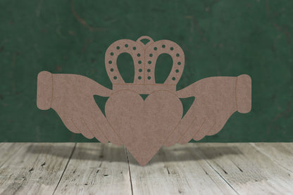 Claddagh - wooden craft shape - 2mm MDF