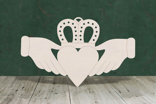 Claddagh wooden craft cut out - plywood