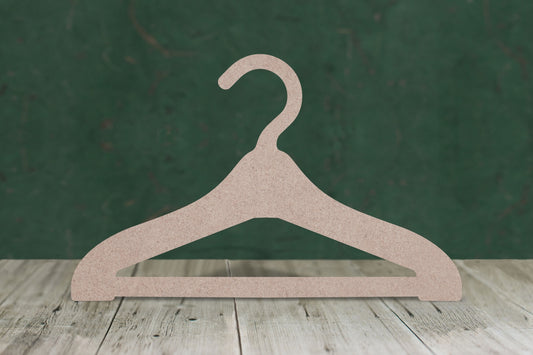 Coat hanger - wooden craft cut-out - 3mm MDF