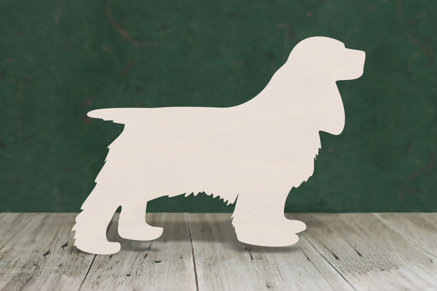 Cocker spaniel wooden craft shape - plywood