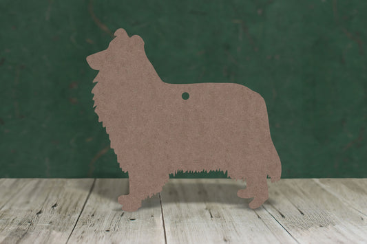 Collie - wooden craft blank - 2mm MDF