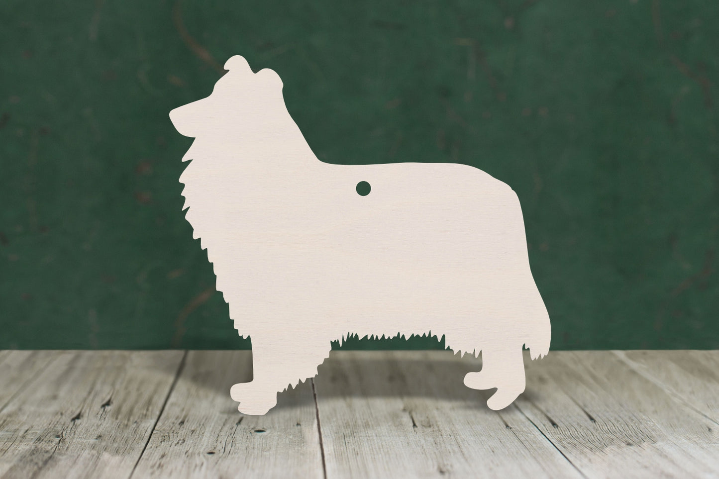 Collie wooden craft shape - plywood