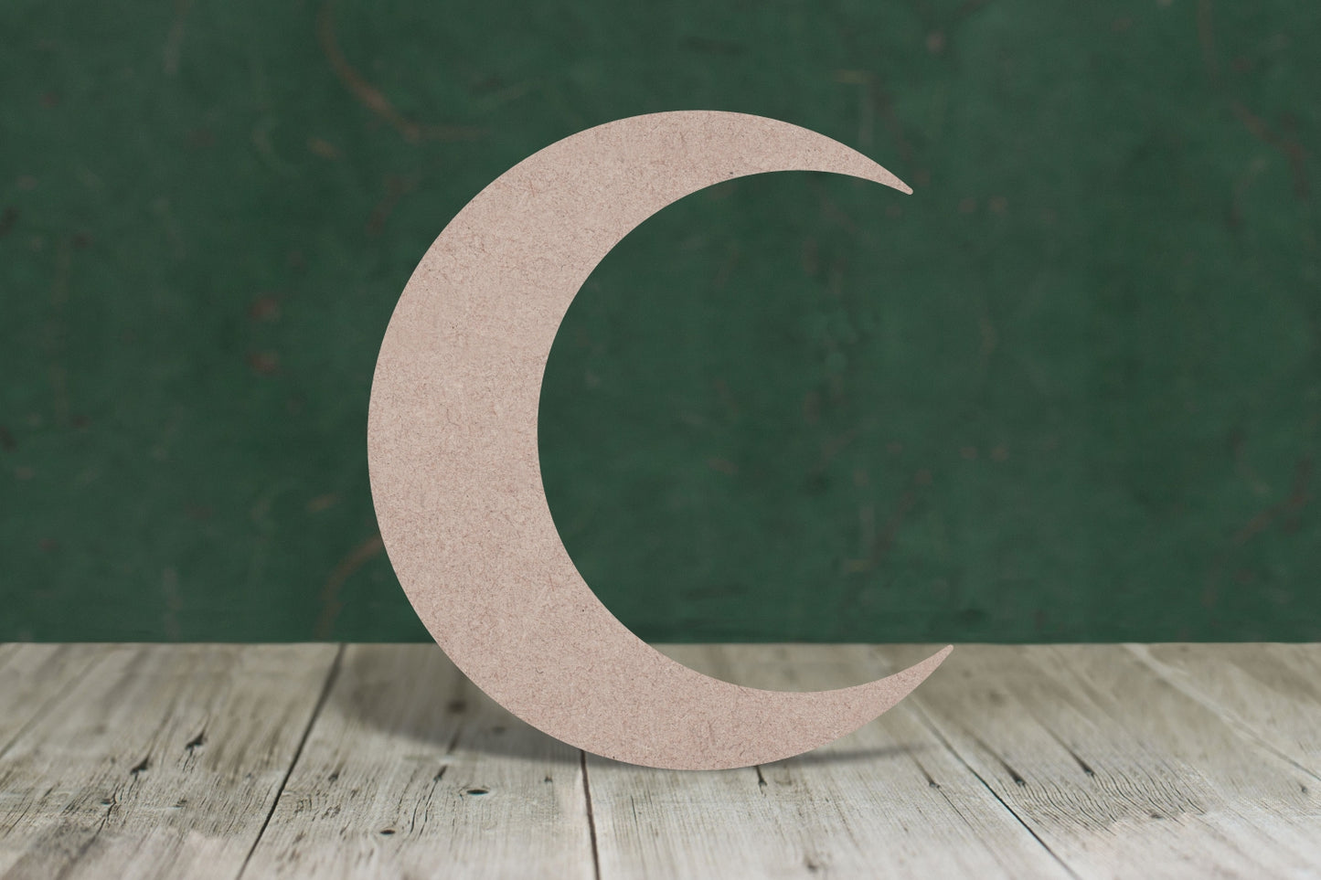 Crescent moon round - wooden craft blank - 3mm MDF