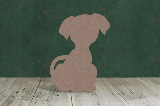 Cute sitting dog/puppy -2mm MDF