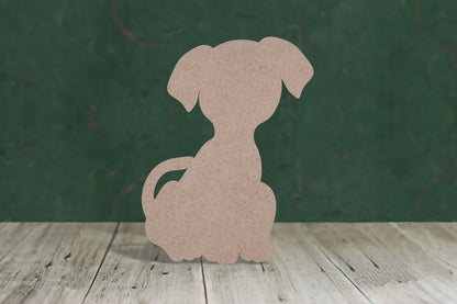 Cute sitting dog/puppy -3mm MDF