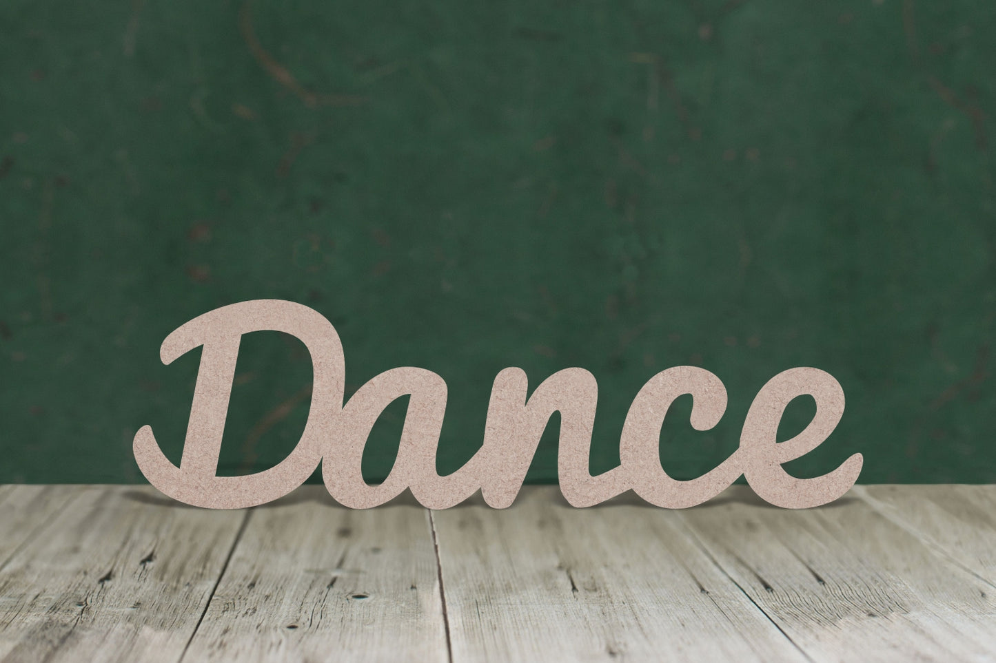 Dance text - wooden craft shape - 3mm MDF