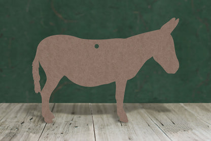 Donkey - wooden craft cut-out - 2mm MDF