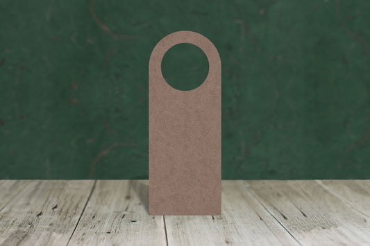 Door hanger with hole - wooden craft cut-out - 2mm MDF