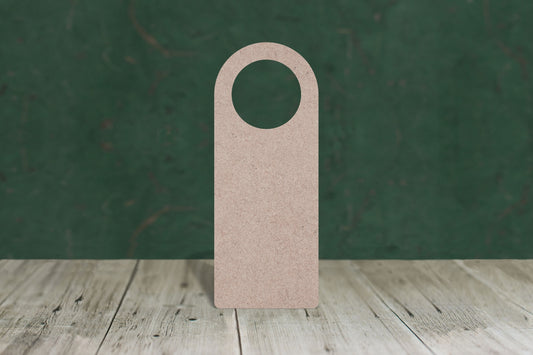 Door hanger with hole - wooden craft shape - 3mm MDF