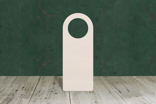 Door hanger with hole wooden craft shape - plywood