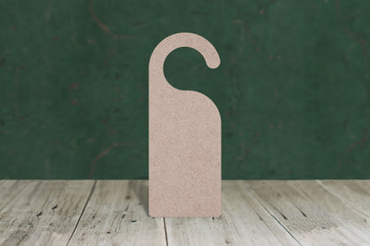 Door hanger with hook - wooden craft shape - 3mm MDF