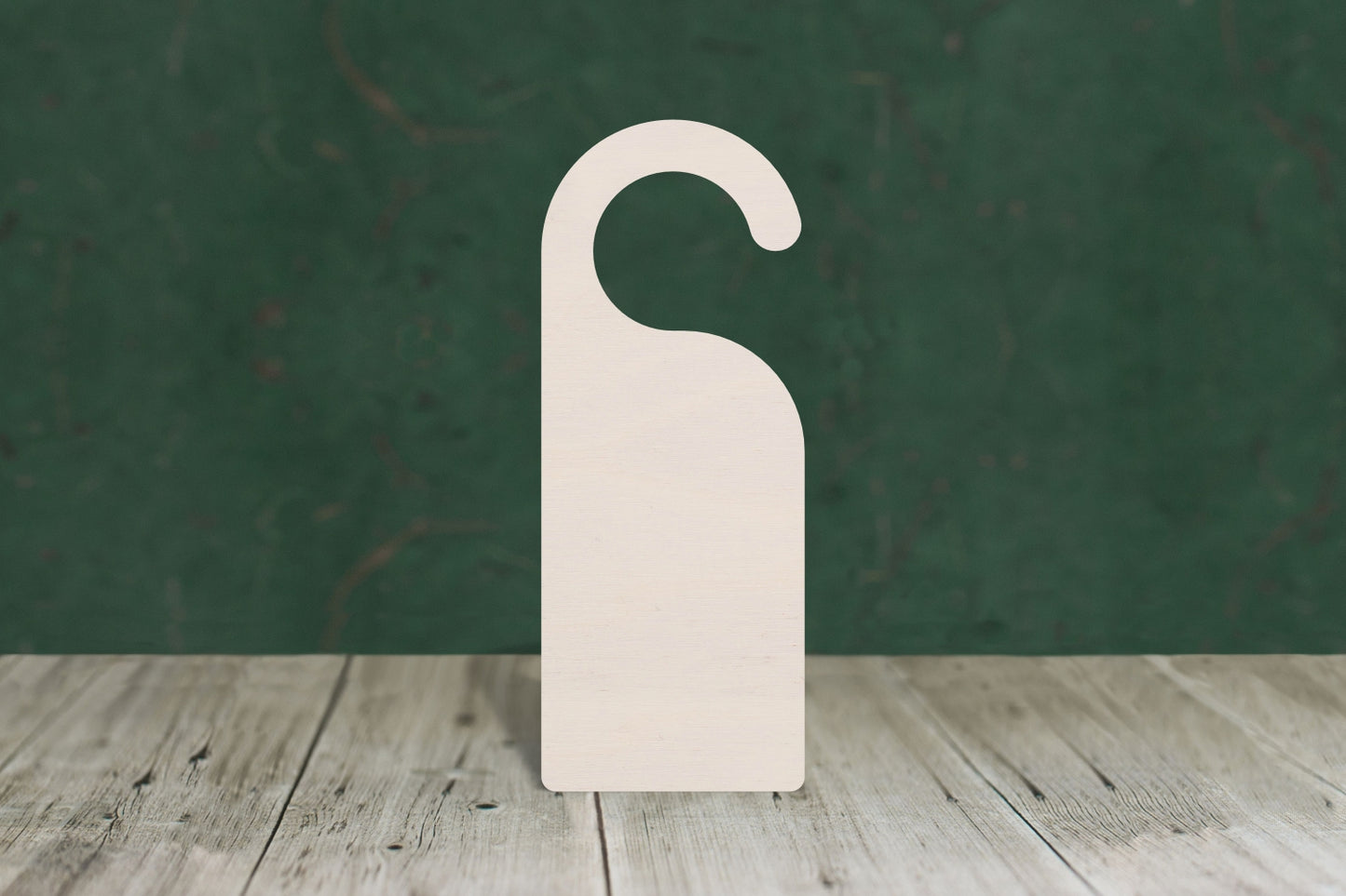 Door hanger with hook wooden craft shape - plywood