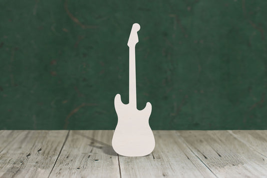 Electric guitar wooden shape - plywood