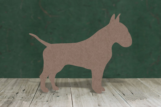 English bull terrier - wooden craft cut-out - 2mm MDF