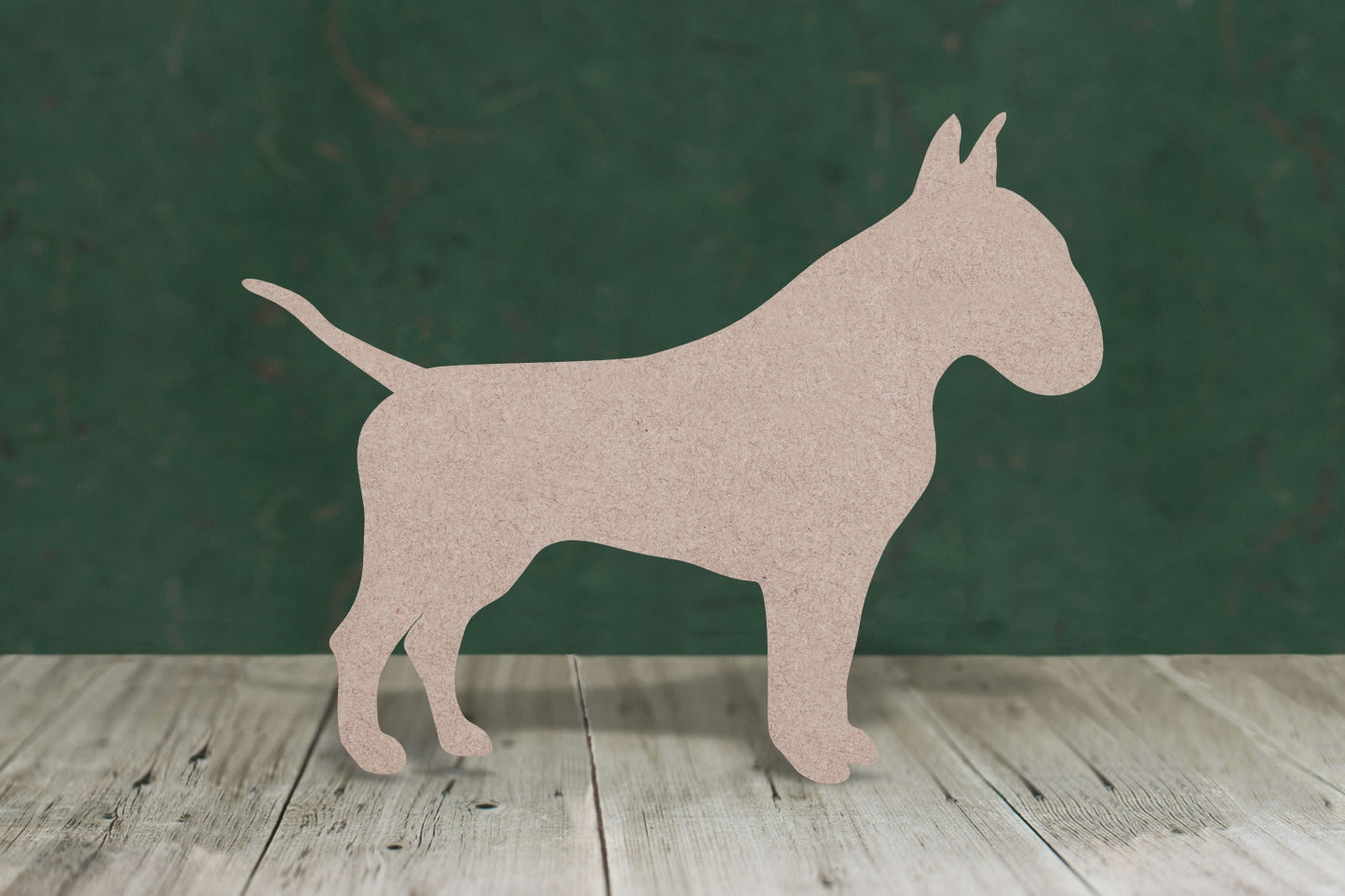 English bull terrier - wooden craft cut-out - 3mm MDF